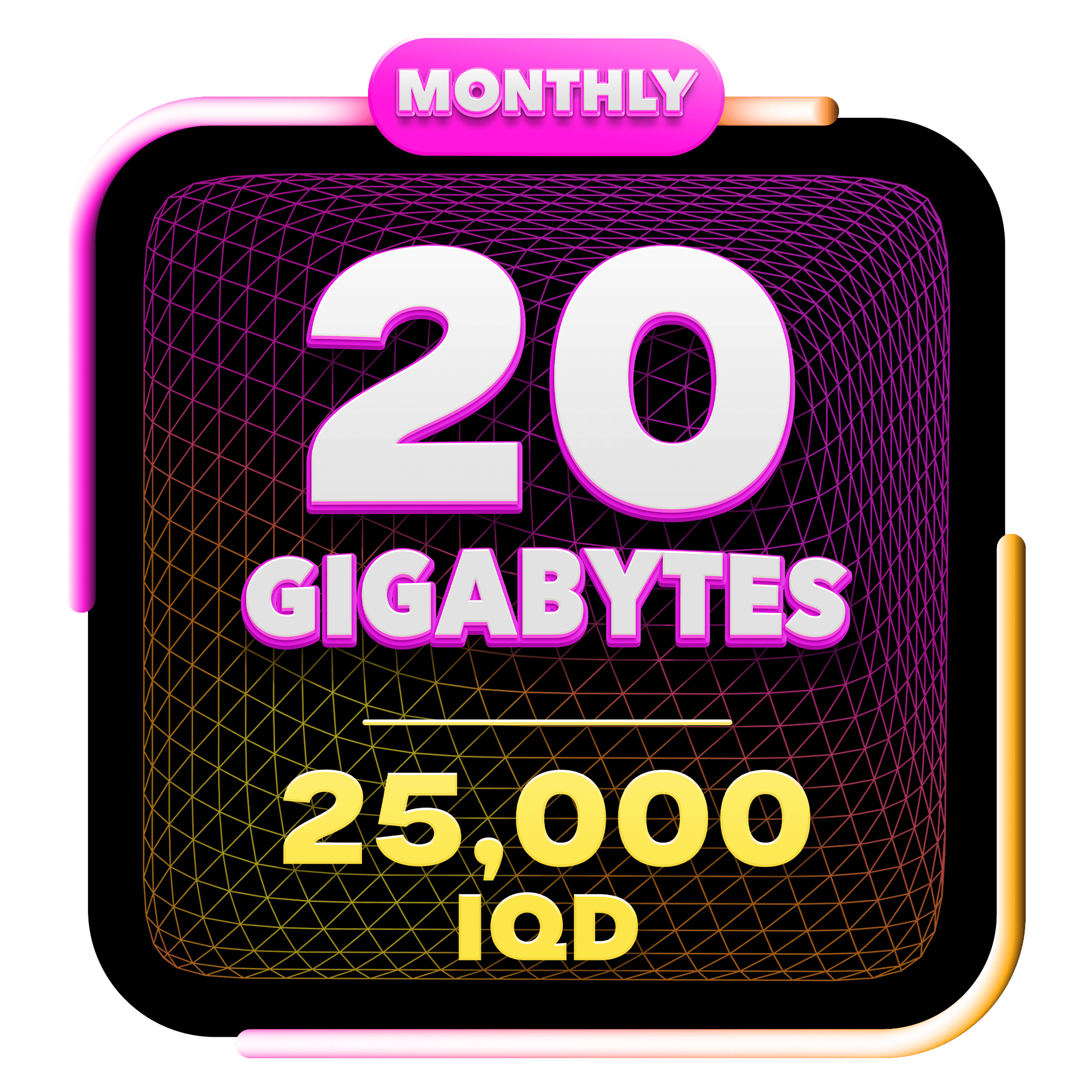 Bundle monthly-20GB
